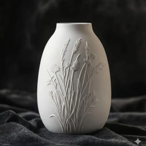 Botanical Relief Vase photo 2