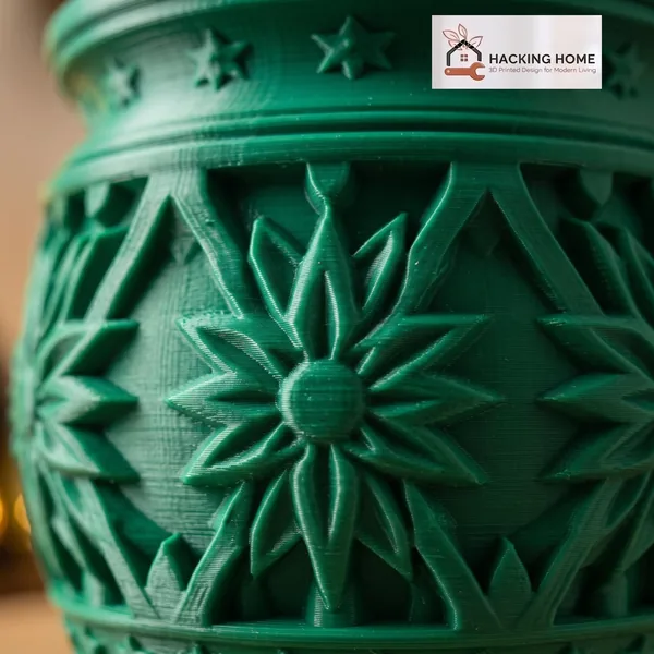 Carved Star Planter with Saucer photo 5