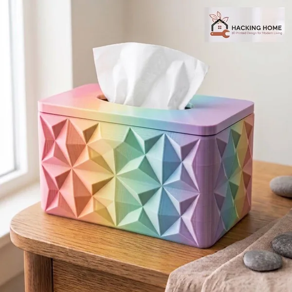 Faceted Tissue Box Cover photo 16