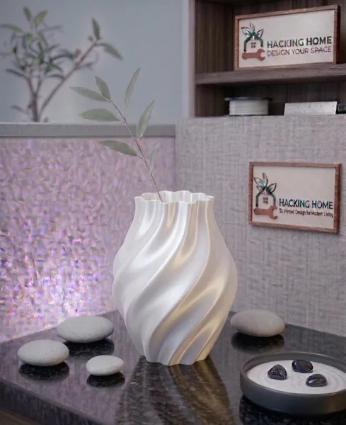 Matte Swirl Vase photo 3