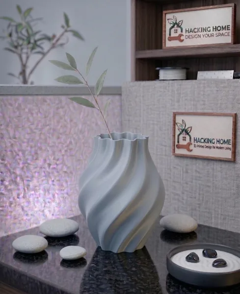 Matte Swirl Vase photo 7
