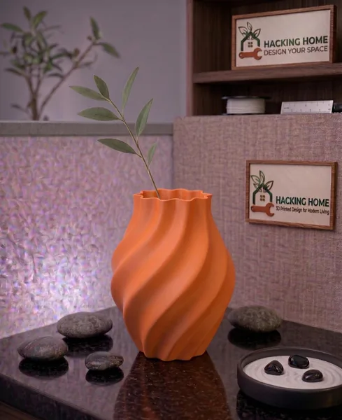 Matte Swirl Vase photo 8