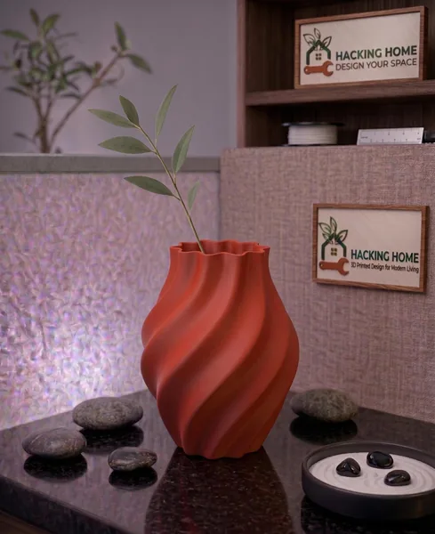 Matte Swirl Vase photo 9