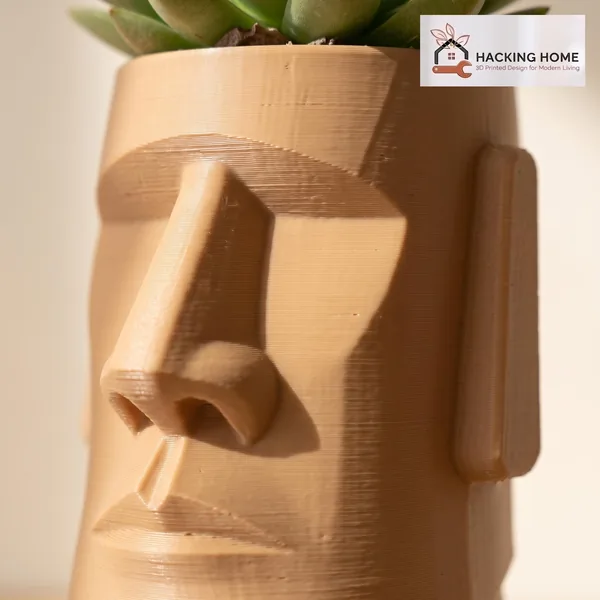 Moai Head Planter photo 3