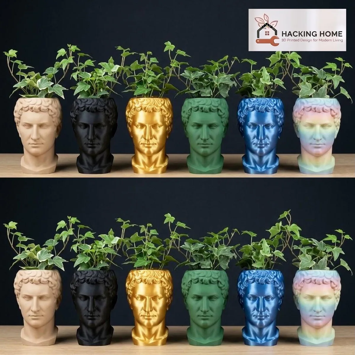 Roman Bust Planter