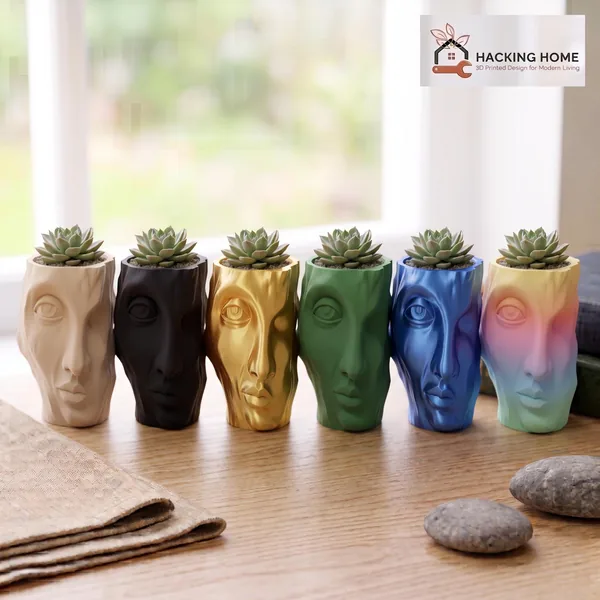 Stone Face Planter