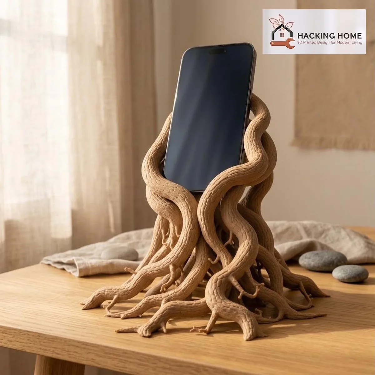 Tree Root Phone Stand