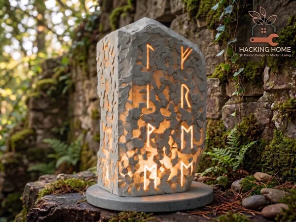 Viking Rune Stone Lamp photo 4