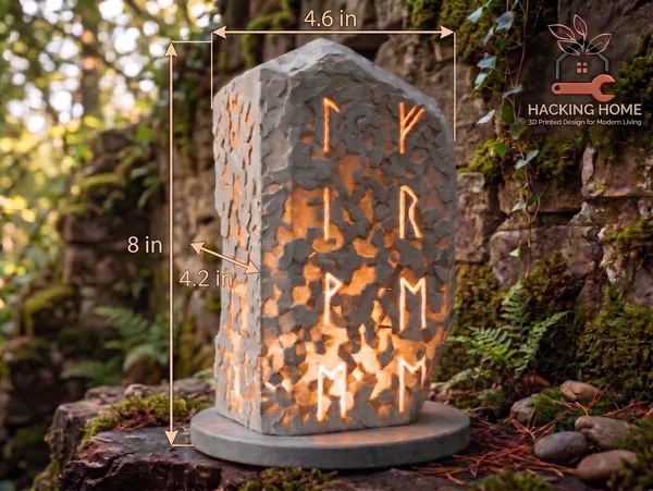 Viking Rune Stone Lamp photo 6