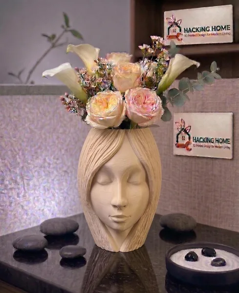 Woman Face Flower Pot photo 4